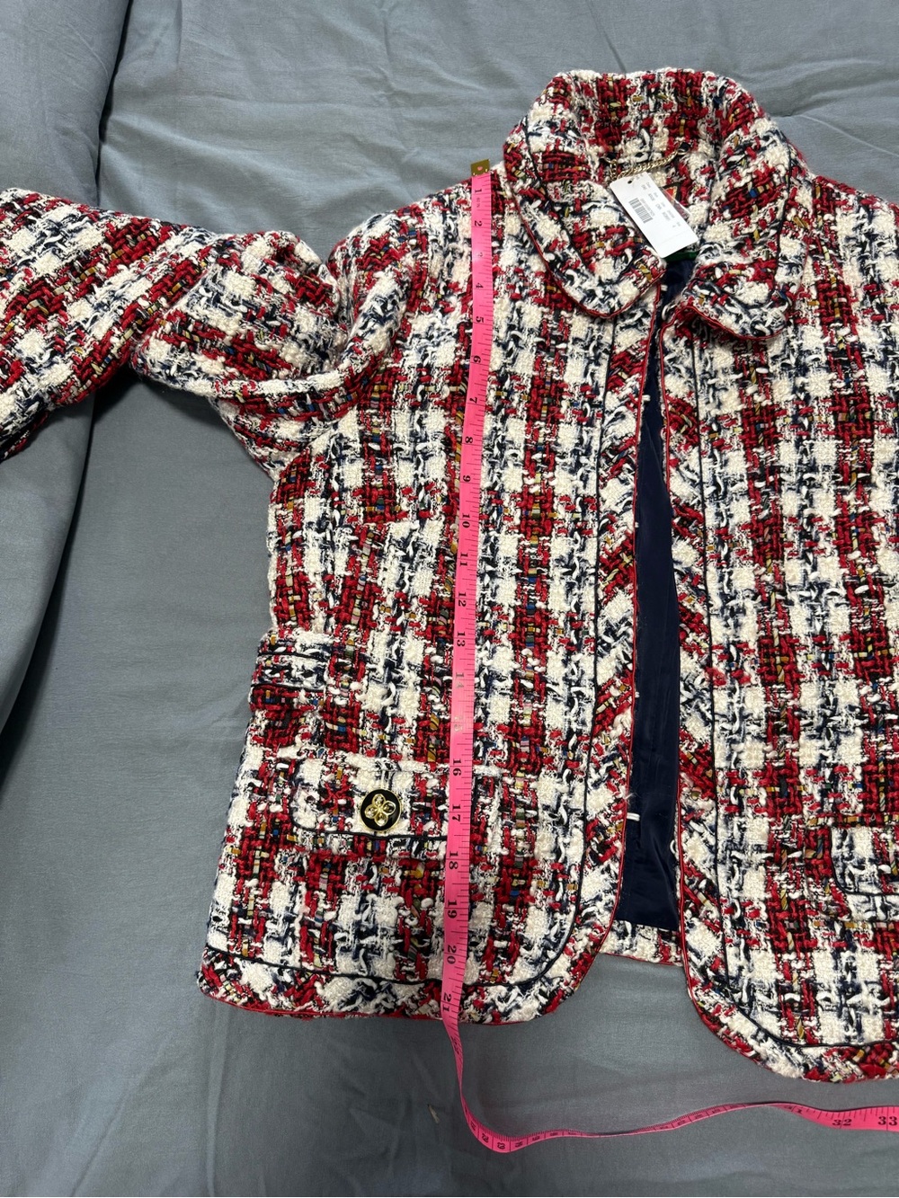 NWT J.Crew Painterly Tweed Skirt Suit Jacket Blazer Set size 4 - Picture 11 of 16